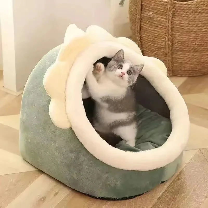 Kattenkussen huisje