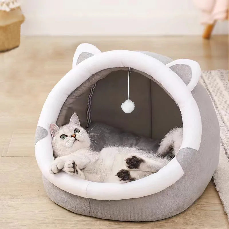 Kattenkussen huisje