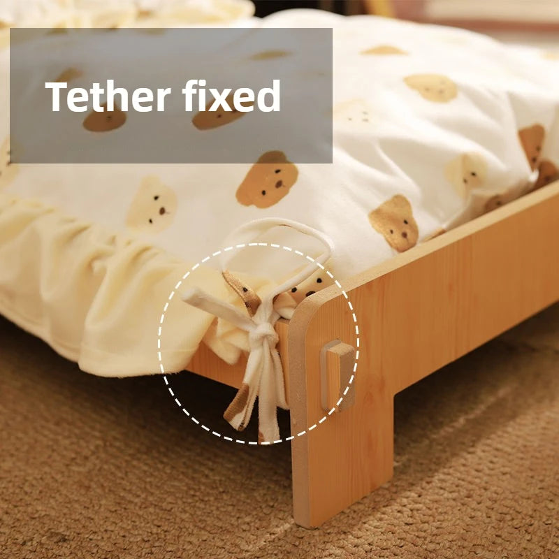 Kattenbed hout