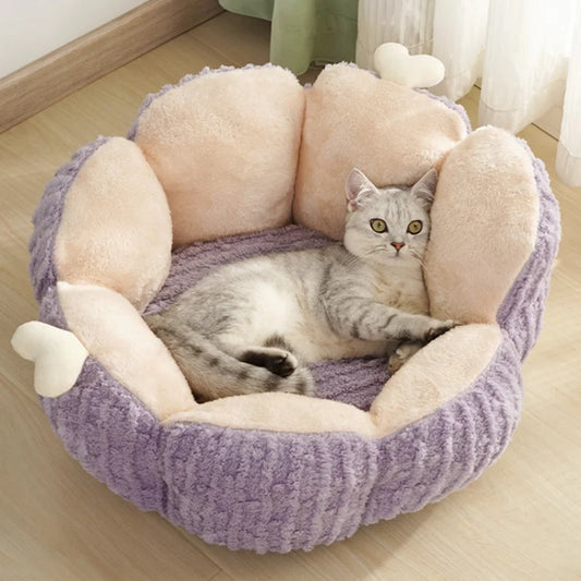 Kattenkussen bloem