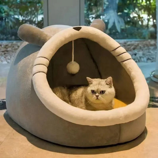 Kattenkussen huisje